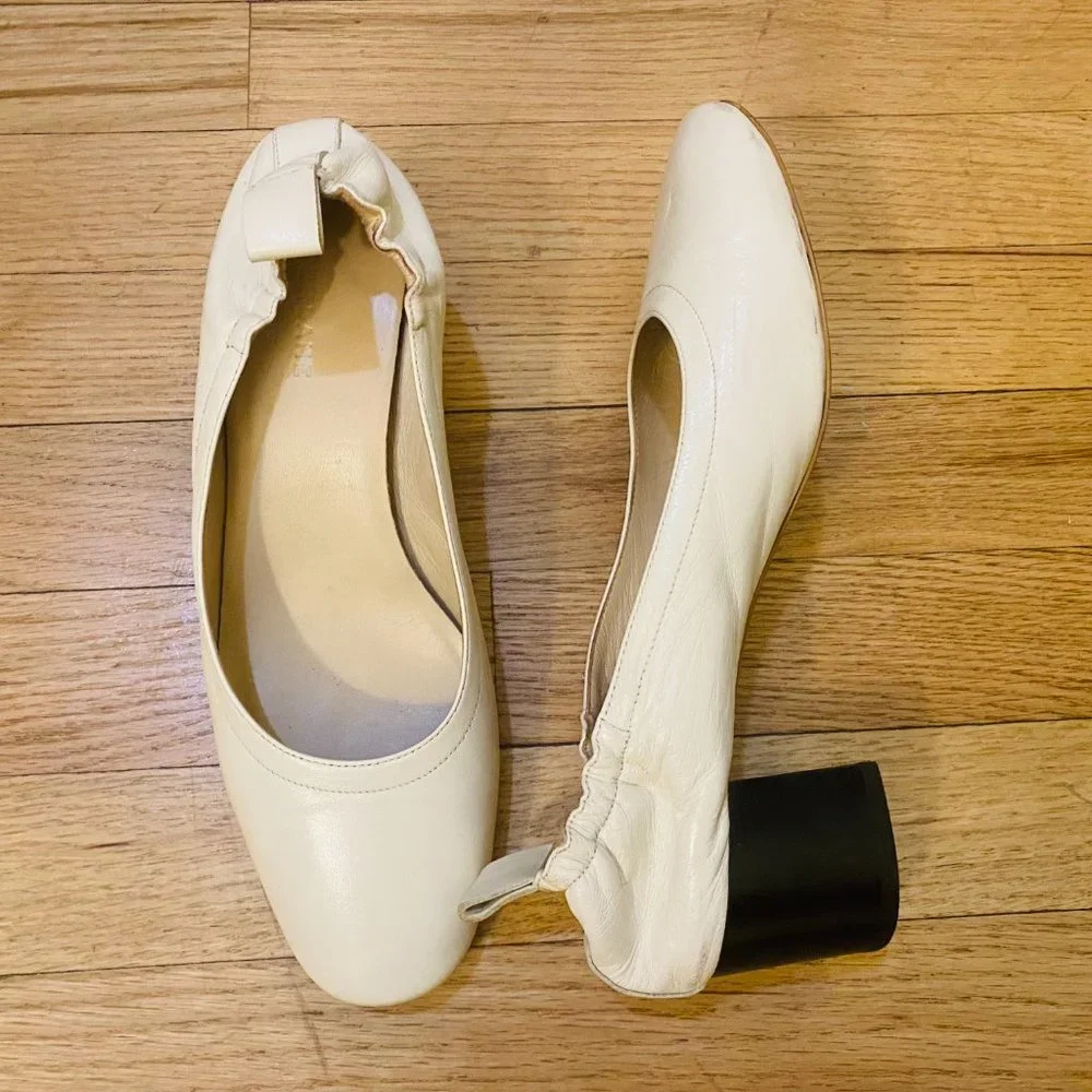 Everlane the Italian Day Heel, Size: US Women's 8, Color: Bone - Picture 5 of 6